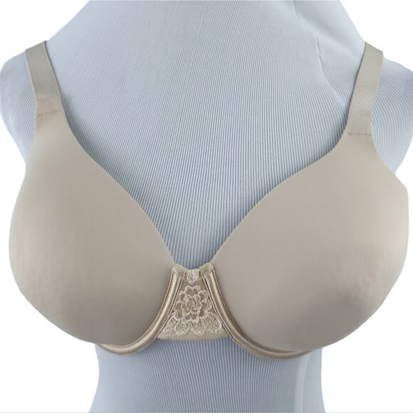 Vanity Fair Beauty Back Full Figure Smoothing Underwire Bra 36D Beige - Picture 1 of 4